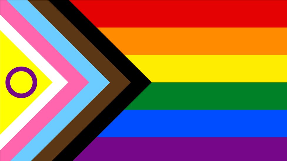 Progress Pride flag — in support of 2SLGBTQIA+ communities